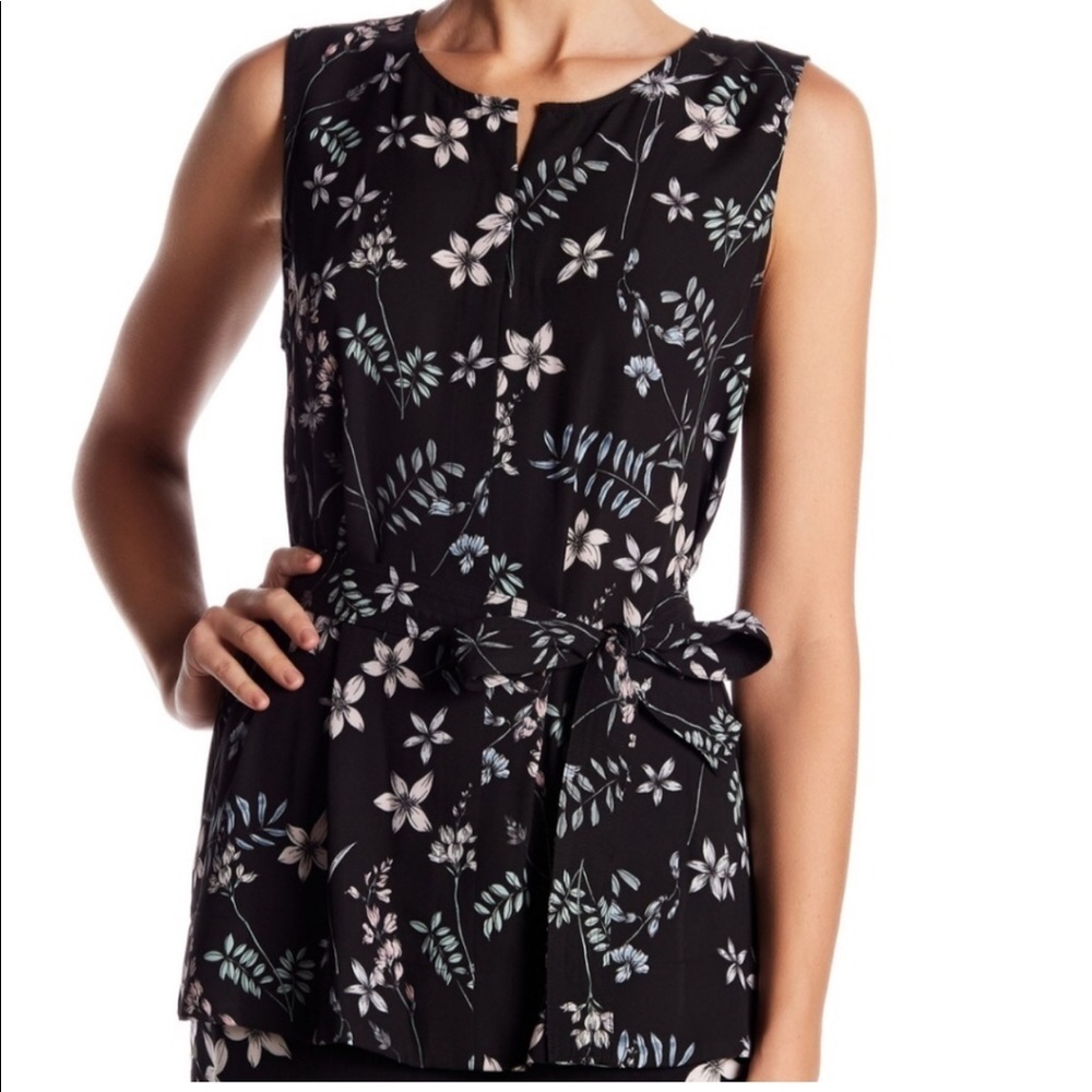 Vince Camuto Sleeveless Floral Blouse
